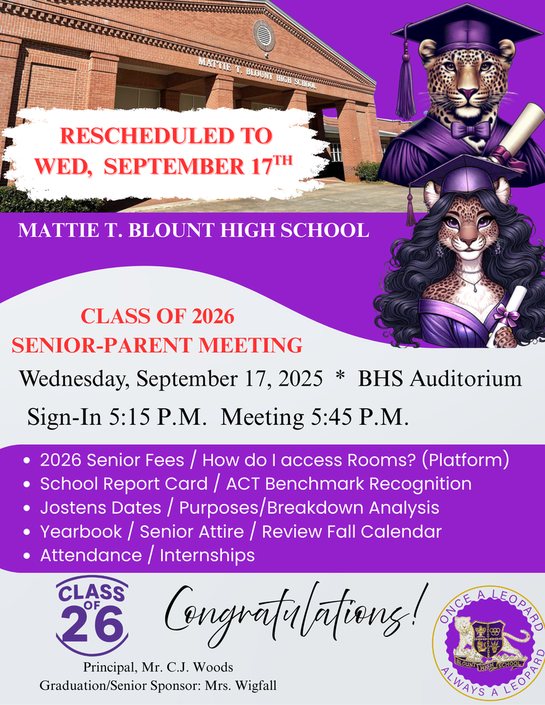 senior meeting rescheduled