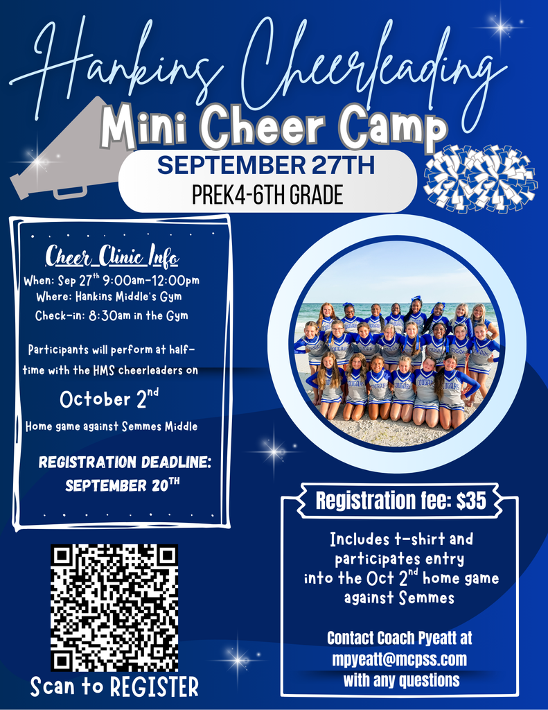 Hankins Cheerleading Mini Cheer Camp