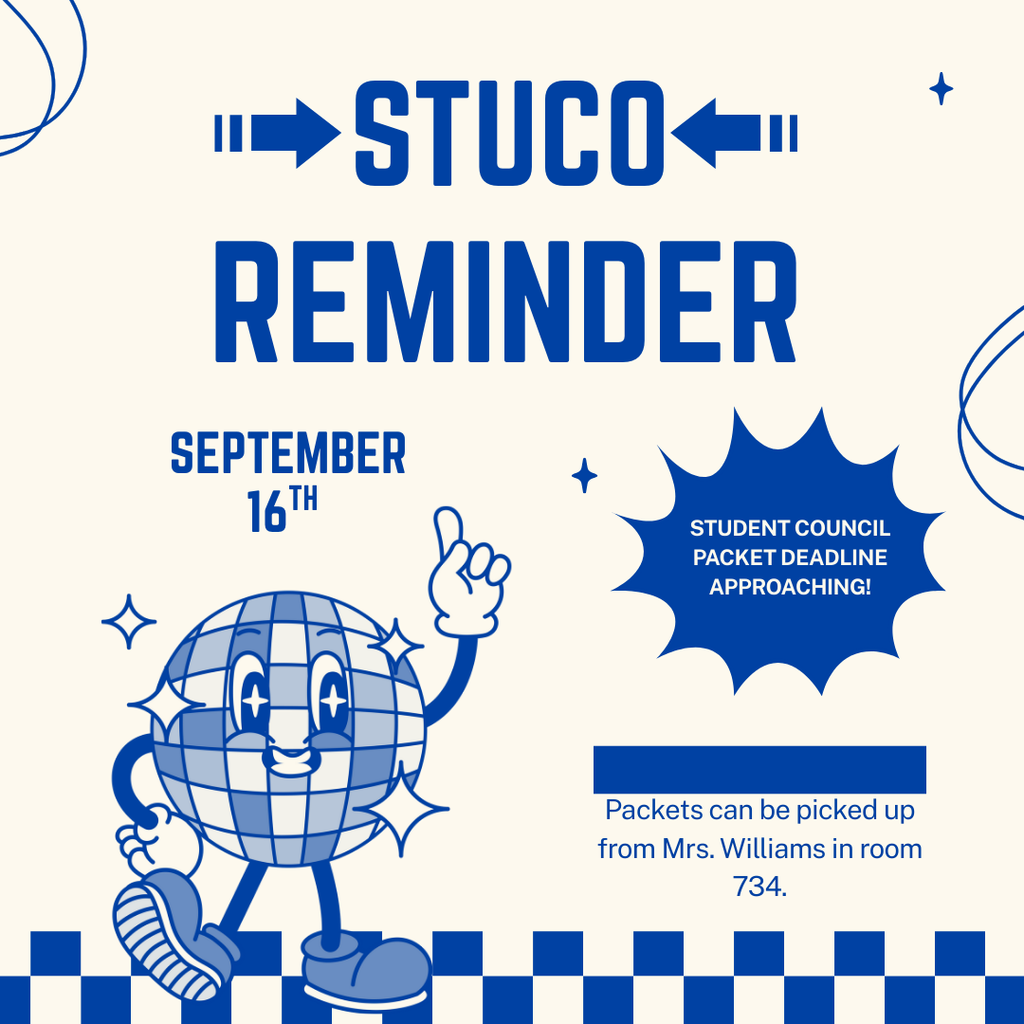 Graphic for Student Council Application Deadline 9-16