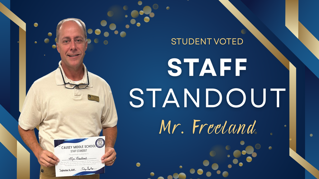 Graphic of staff standout 9/12 - Freeland