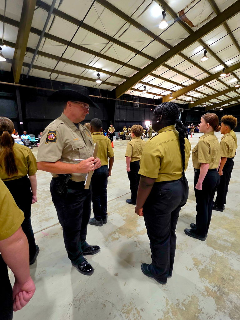 Cadets being inspected