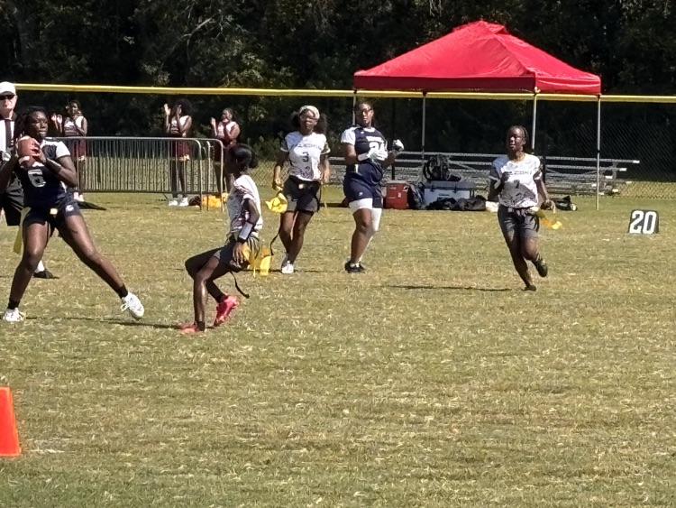 Girls Flag Football SMS vs Burns and Chestang