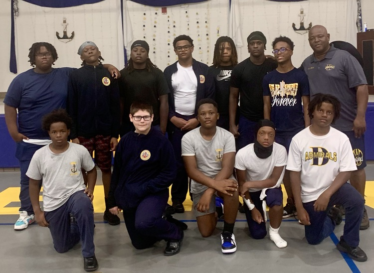 8th grade football players