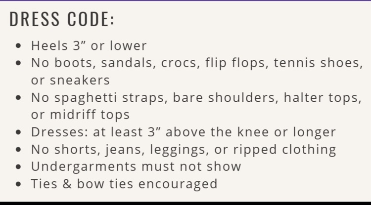Homecoming Dress Code
