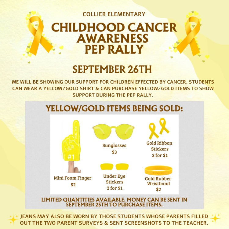 go gold pep rally information 