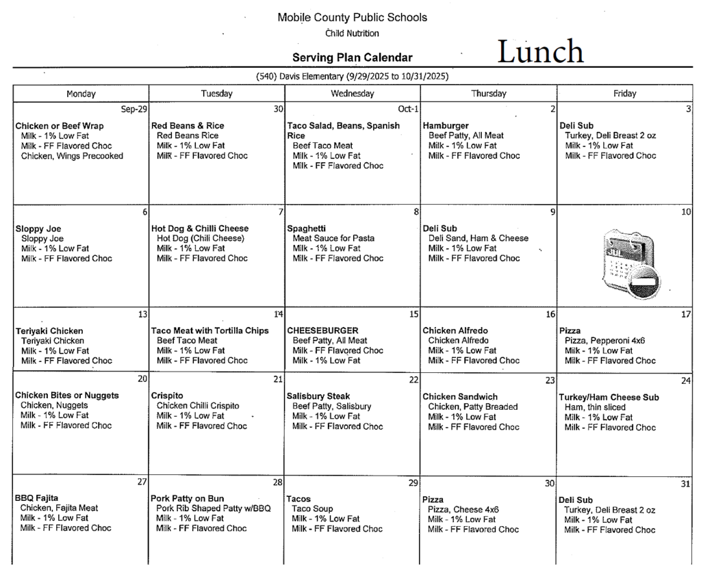 October Lunch