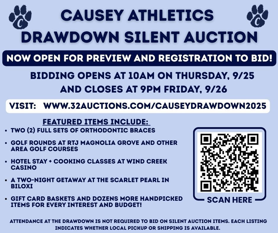 Graphic about Drawdown silent Auction