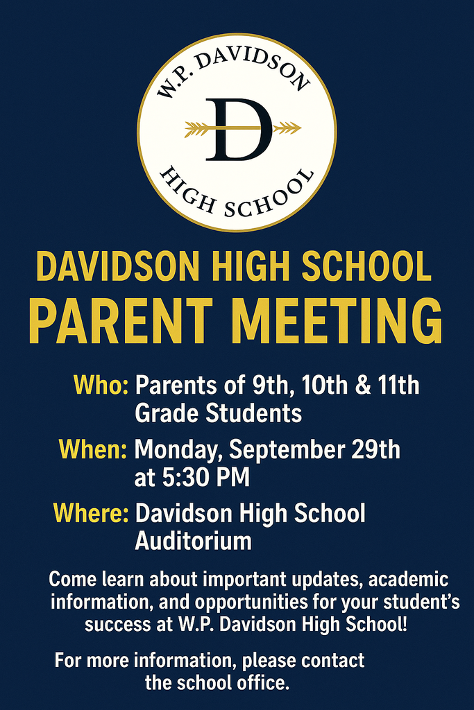 Davidson Parent Meeting Fall 2025