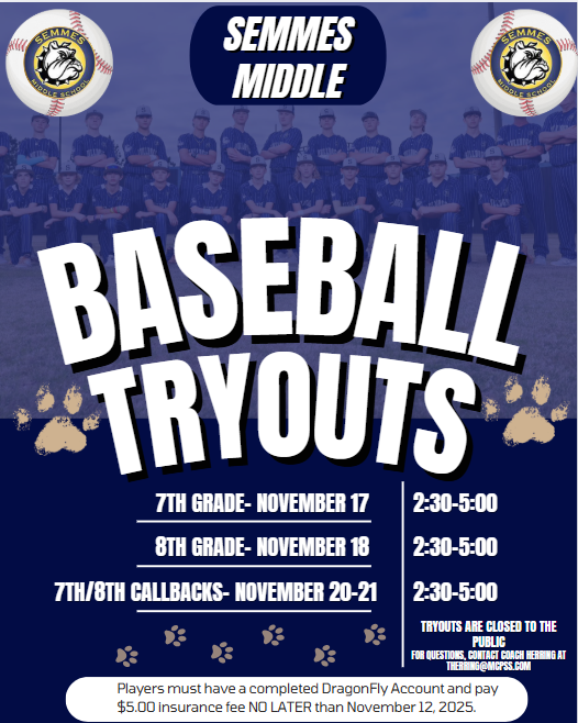 2025-2026 Baseball Tryouts