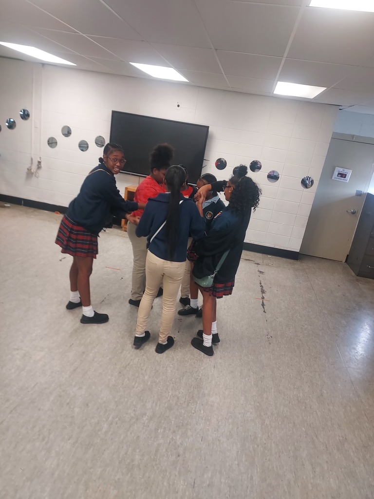 7th grade Evolving Butterflies meeting pictures.