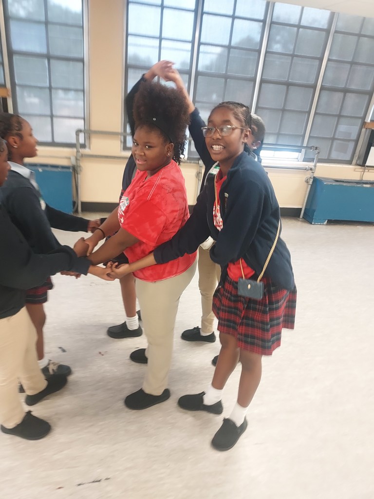 7th grade Evolving Butterflies meeting pictures.