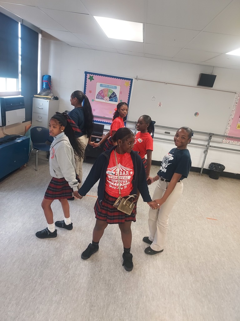 7th grade Evolving Butterflies meeting pictures.
