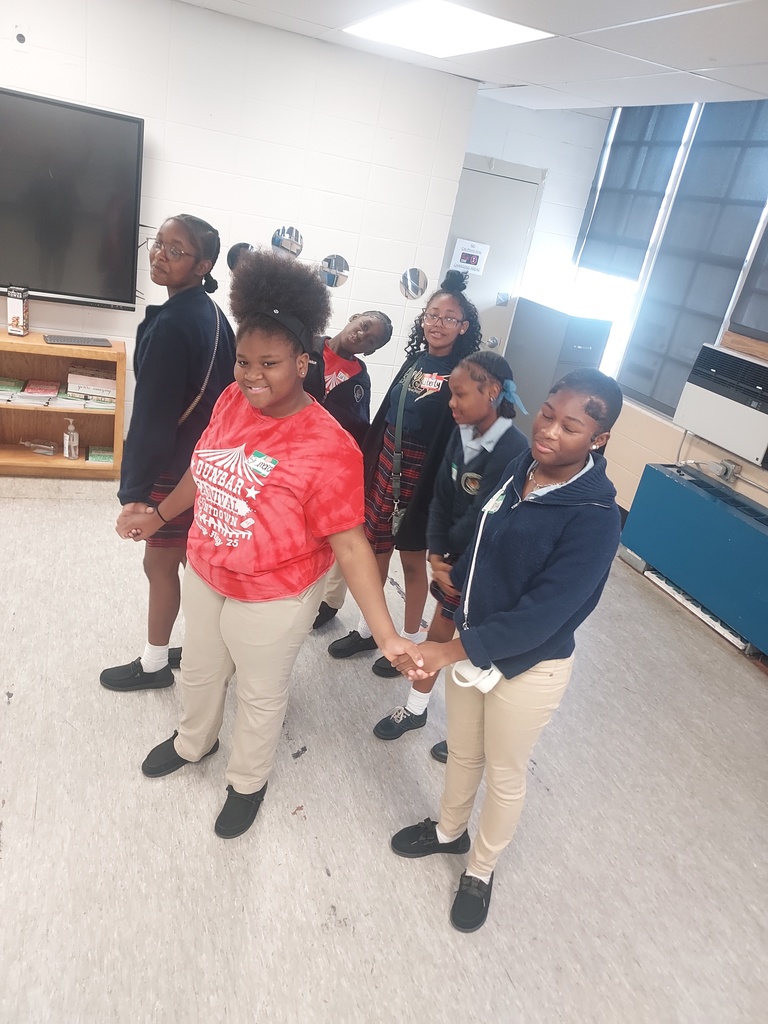 7th grade Evolving Butterflies meeting pictures.