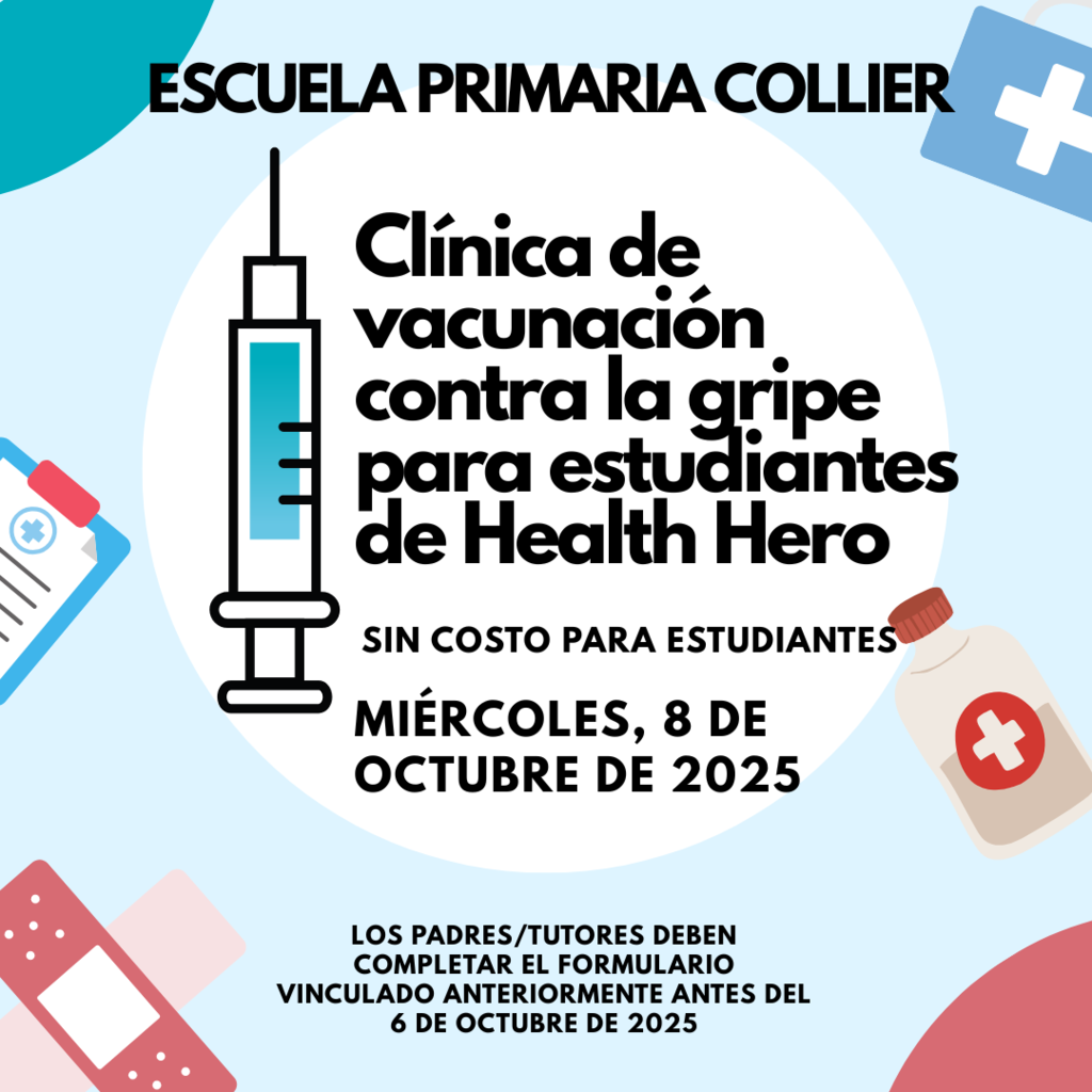 Flu vaccine clinic is on October 8, 2025