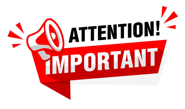 attention important graphic