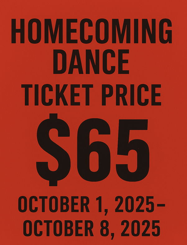 Homecoming Dance Ticket Price