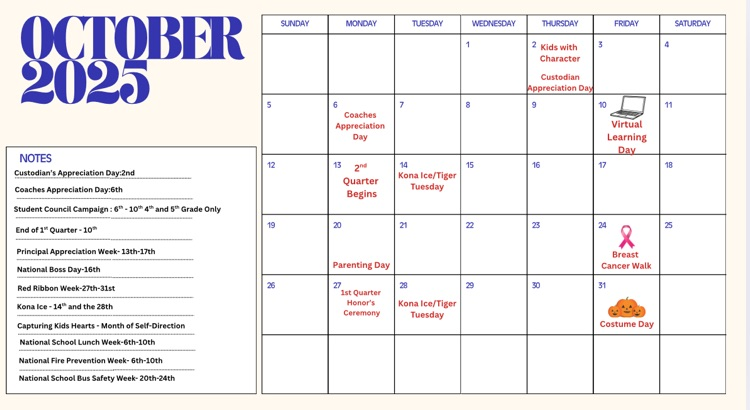 October Events