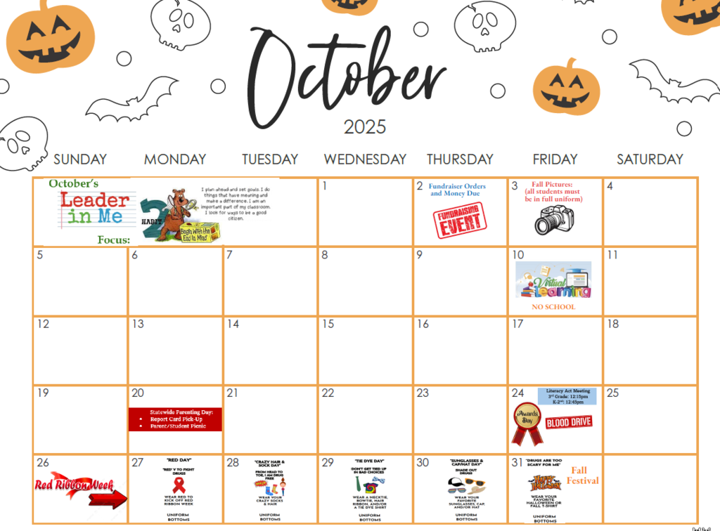 October Calendar