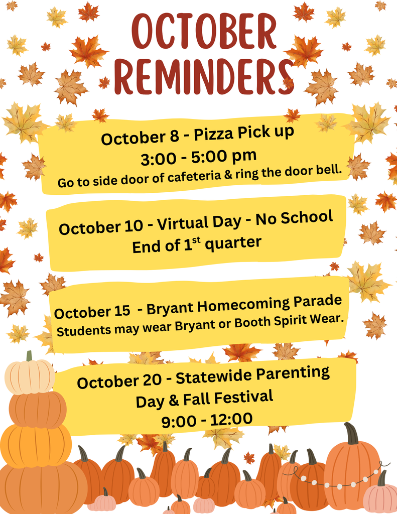 October reminders 