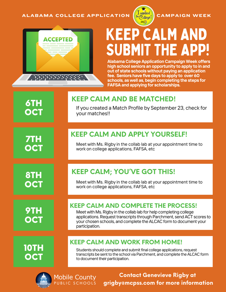 Keep Calm and submit the APP!