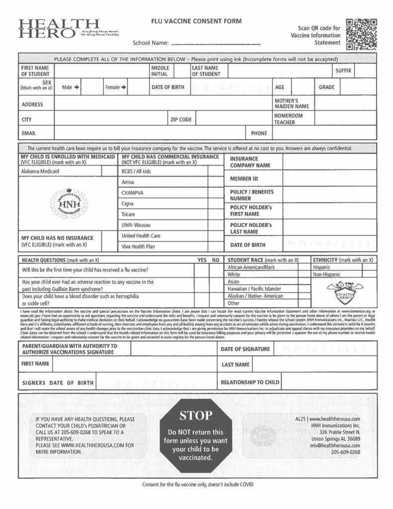 Health Hero Form