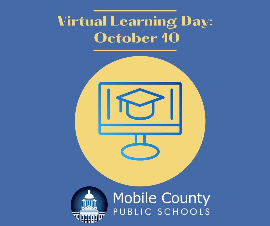Graphic for a Virtual Learning Day on October 10