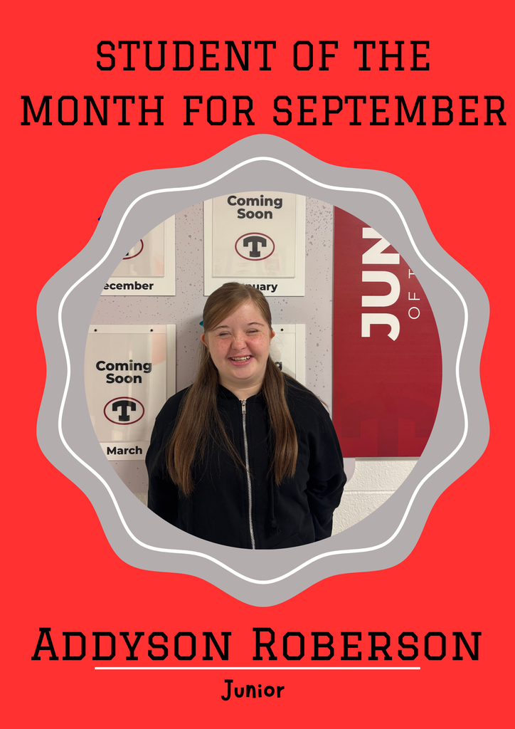Junior Student of the Month Addyson Roberson