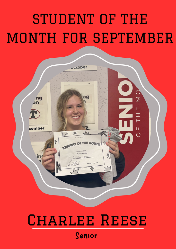 Senior Student of the Month Charlee Reese