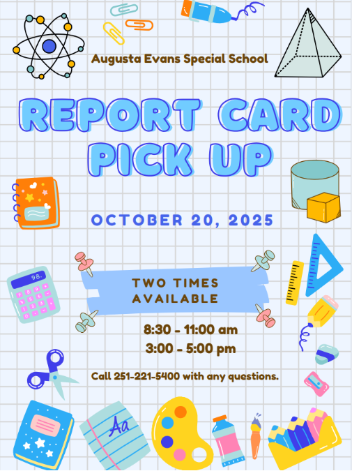 Report card pick up date and times