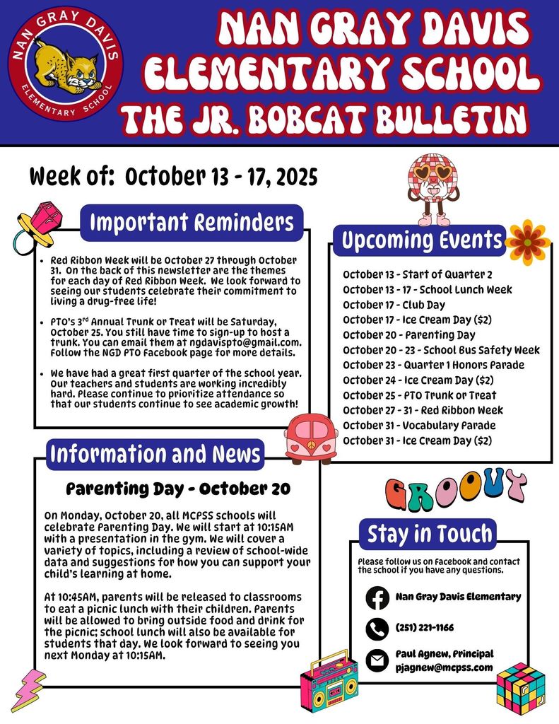 Parent Newsletter 10-13-25