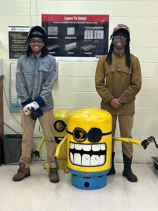 Welding Students