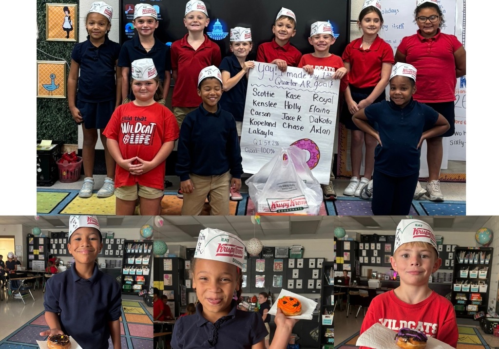 Mrs. Quall's students met their AR Goal and celebrated with donuts.
