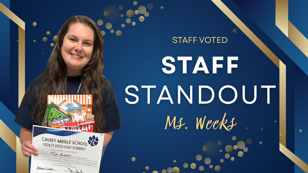 Staff Standout Ms. Weeks 10-17