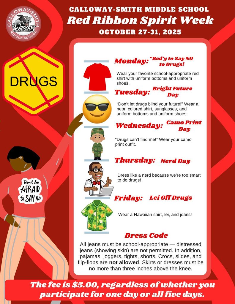 Red Ribbon Spirit Week