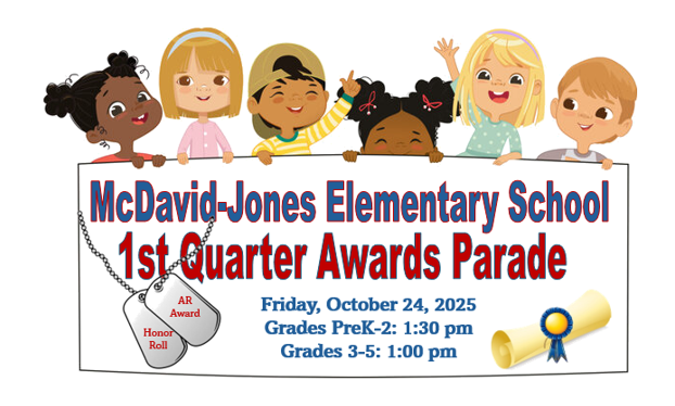 1st QTR Awards Parade Friday 10-24-25