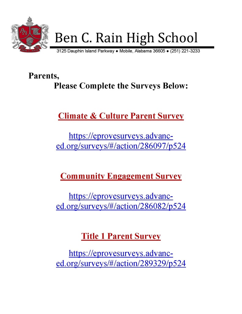 Parent Survey Links (1)