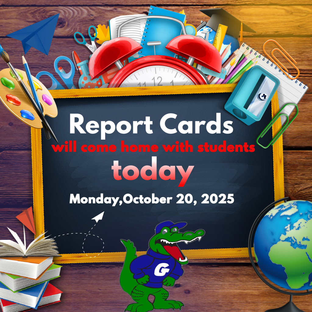 Report Cards will come home with students today.