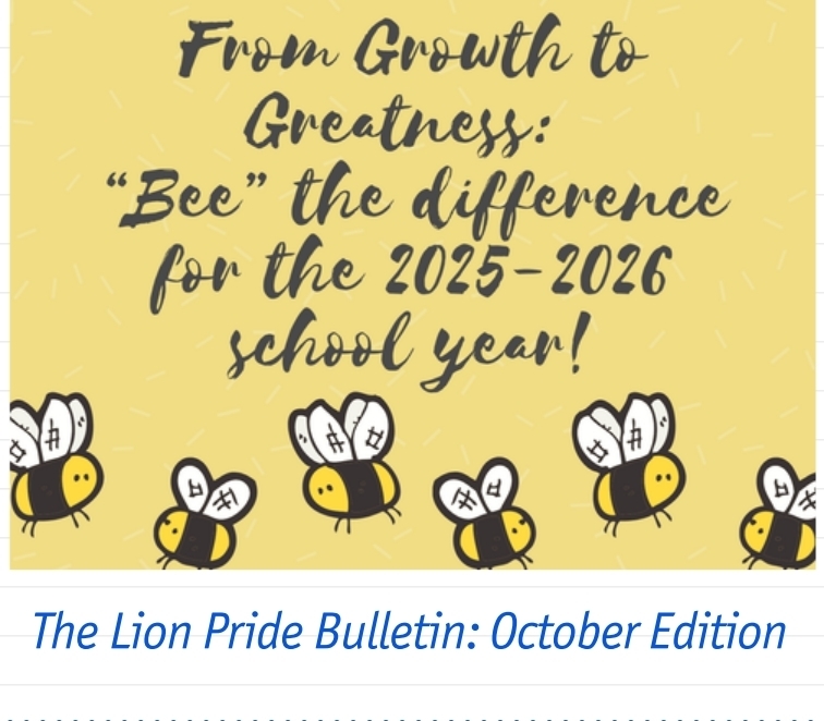 The Lion Pride Bulletin: October Edition