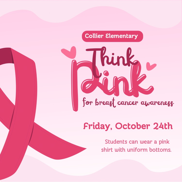students can wear pink shirts in October 24th