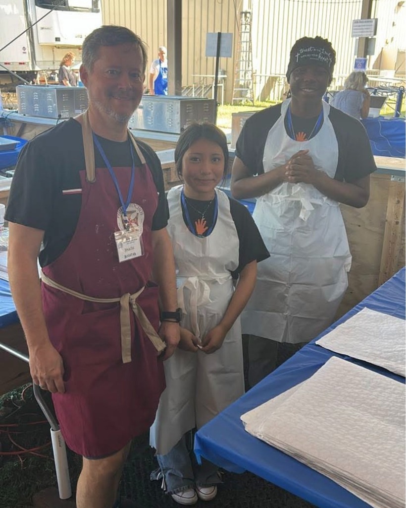 Multicultural Club students working at Greek Fest