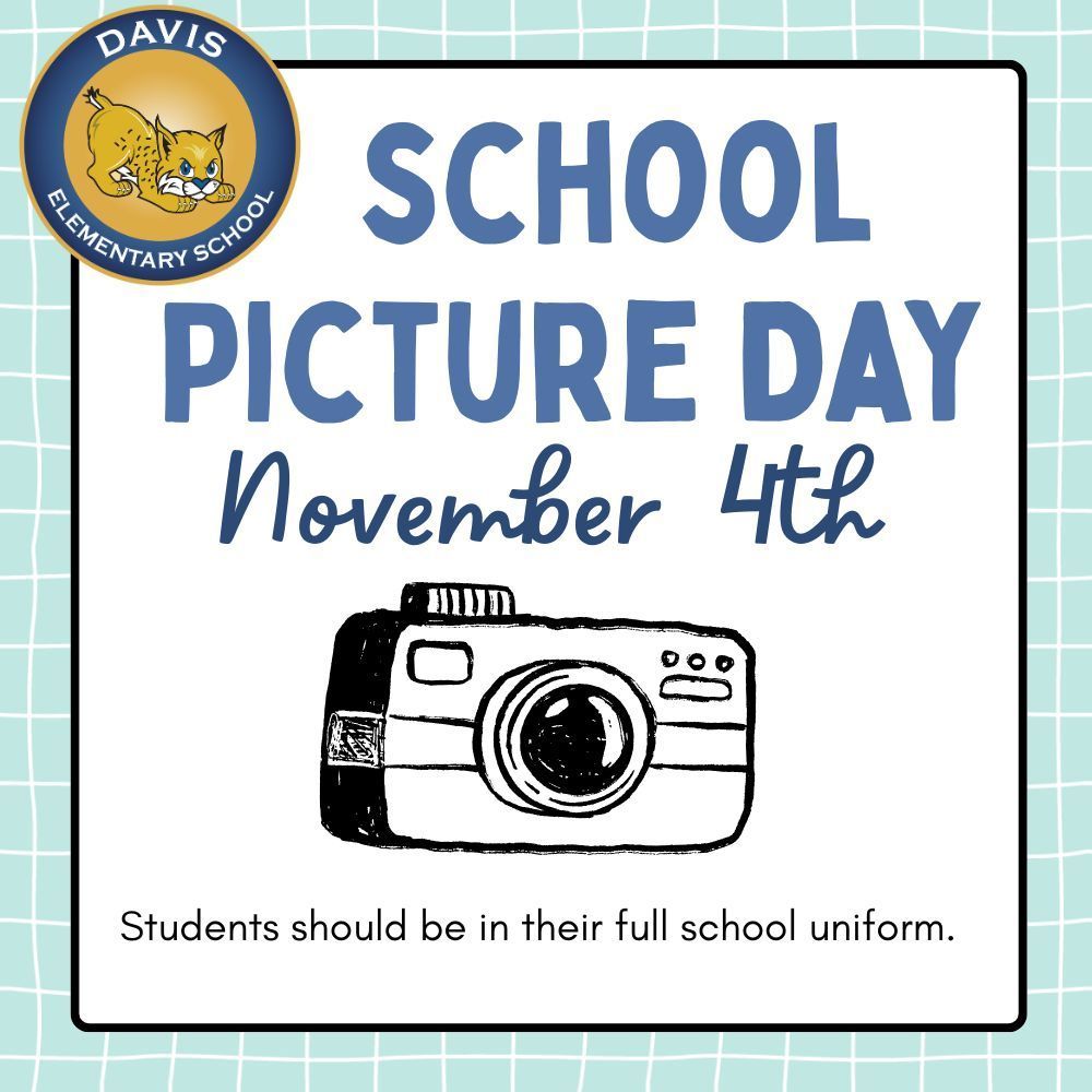 School Picture Day November 4th