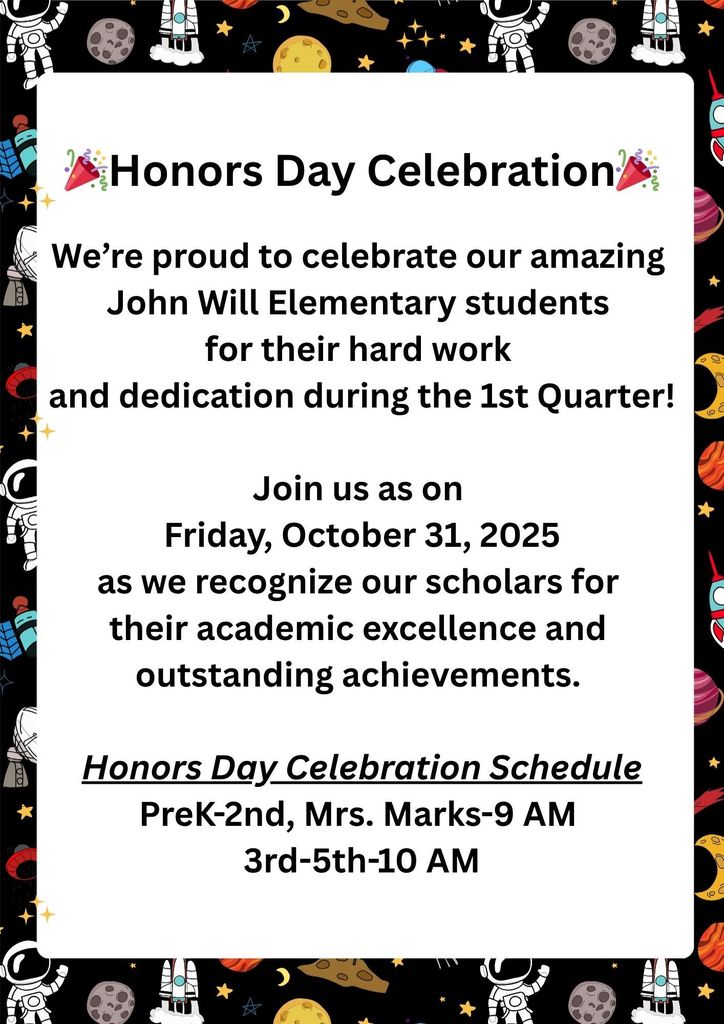 First Quarter Honors Day Celebration