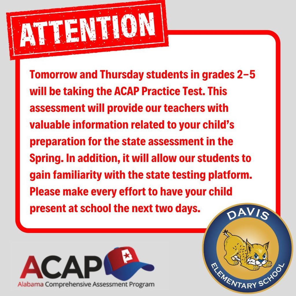 ACAP Practice Test - November 19 and 20