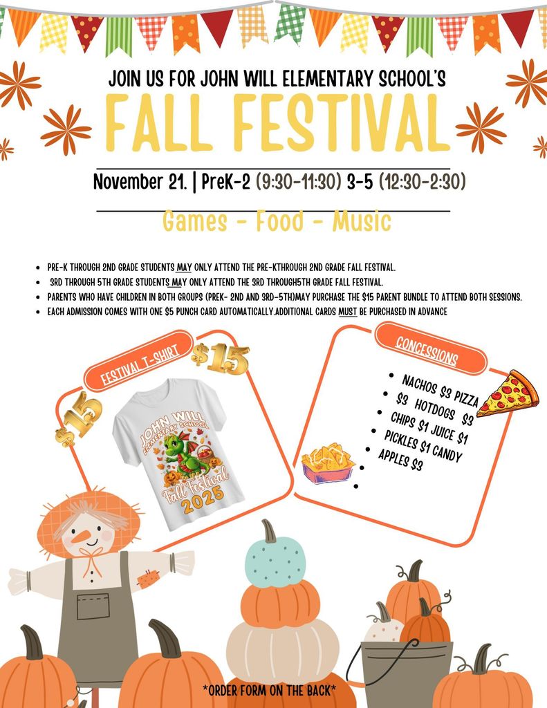 The Fall Festival is November 21, 2025!