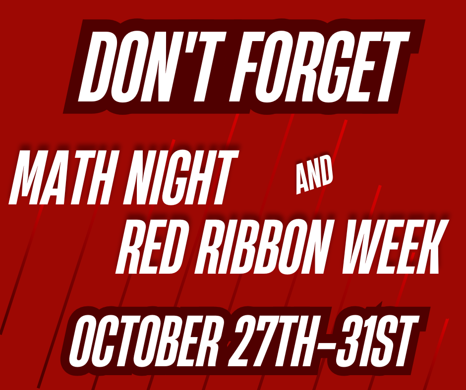 Math Night and Red Ribbon Week