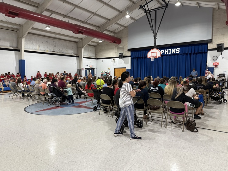 K-2 parent at honor roll assembly