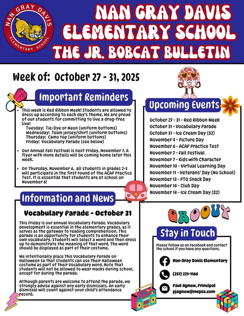 Parent Newsletter 10-27-25
