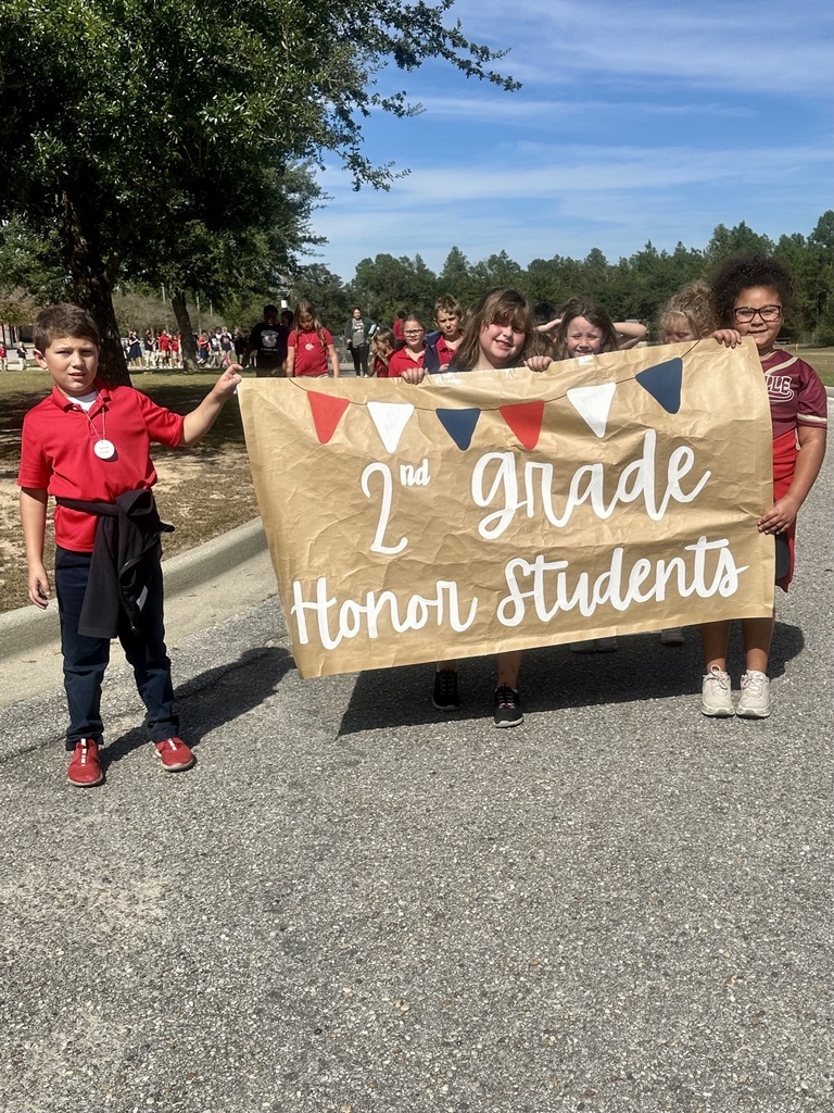 students marching in parade