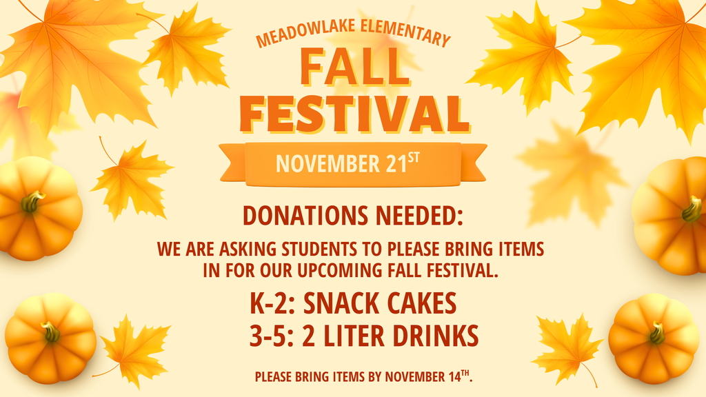 Fall Festival Donations