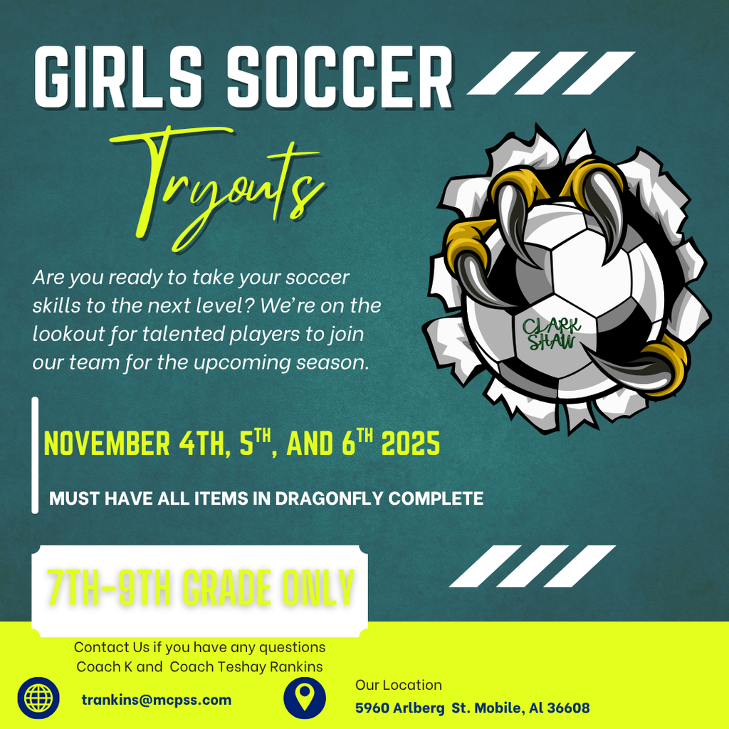 Girls Soccer Announcement- all details are in the body